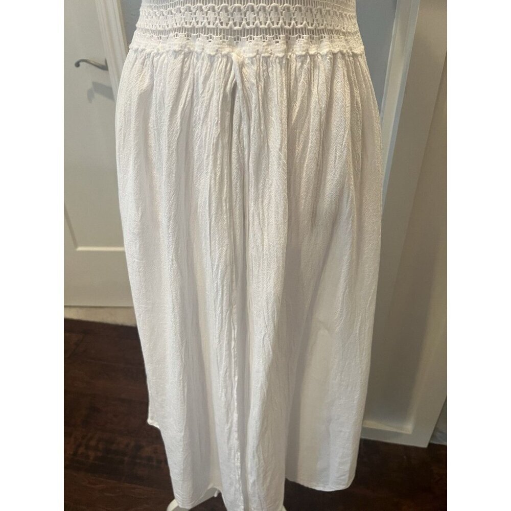 Seaspice Resort Wear Arabella Panel High Split Midi Dress M Peruvian Cotton EUC - Picture 5 of 16